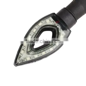 4pcs 12 SMD LED Mini Motorcycle Motorbike Turn Signal Indicators Amber Light + DOP-3X Flasher Relay thumbnail-2