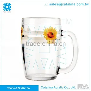 Simple Clear Acrylic 300ml Beer Mug thumbnail-4