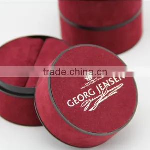 Custom Design Handmade Velvet Cover Plastic Jewelry Boxes for Ring thumbnail-1