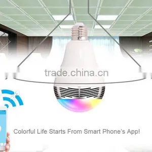 2015 New LED Bulb Type E27/B22 Smart Led Bulb Bluetooth Speaker thumbnail-3