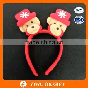 Bear Ears Fabric Headband for Wholesale/ Christmas Promotional Party Happy Headband thumbnail-1