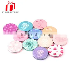 Soft Pu Leather Pocket Mirror Heart Metal Compact Mirror thumbnail-1