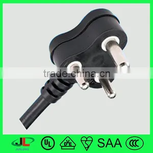India Certification Extension Cord With High Quality Electric Plug 3 Pin 250V AC Plug thumbnail-1