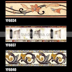 Minqing Glazed Ceramic Border Tiles 80x300mm thumbnail-2