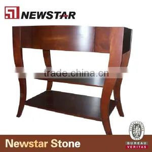 Solid Wood Hotel Bathroom Vanity Base thumbnail-1