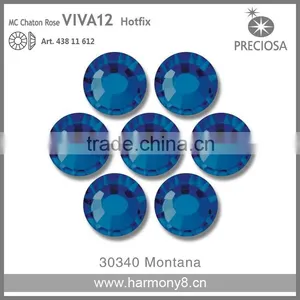 PRECIOSA Flat Back Hot Fix Rhinestones, Montana MC Chaton Rose VIVA12 thumbnail-1