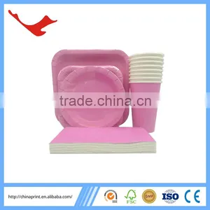 006 FDA Standard Printed Disposable Tableware for Theme Party thumbnail-2