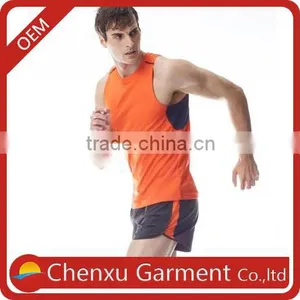 Mens Stringer Sport Vest Wholesale Muscle Tee Compression Tank Top Printed Gym Wear Sublimation 100% Polyester Grey Tank Top thumbnail-1