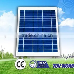 High-Transmissivity Low-iron Tempered Glass, Strong Aluminium Frame , 10W Poly Solar Power Panel thumbnail-1