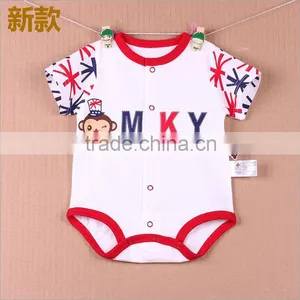 Body Romper Baby Clothes Piece Dress Clothing Triangular Short Sleeved Summer Romper for New Born thumbnail-6