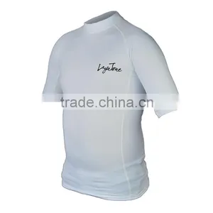 White Short Sleeve Rash Guard Amazon thumbnail-2