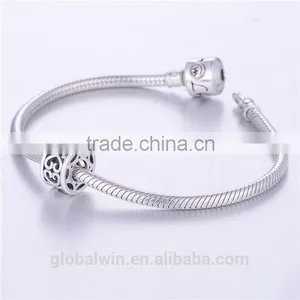 New Fashion Silver Bead Handcraft Custom Silver Charm Hollow Out Round Silver Bead Engraved S925 Fashion Jewelry T045 thumbnail-4