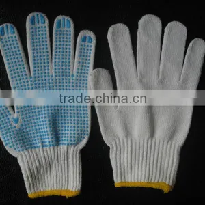Men's String Knit Cotton Gloves Large Farm Glove Pvc Dot Knit Gloves Machine thumbnail-1