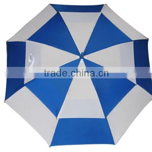 High Quality Rain Umbrella Windproof Double Canopy Golf Umbrellas With Air Vent thumbnail-2