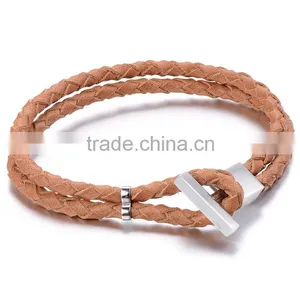 Stainless Steel Geniune Leather Bracelet Pokemon go Bracelet thumbnail-3