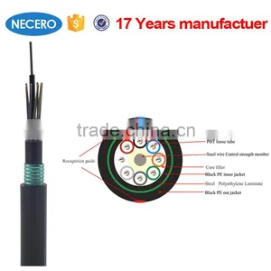 GYTY53 Double Jacket 36 Core Fiber Optic Cable With PE/TPU/LSZH Sheath thumbnail-1