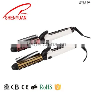 Professional Ceramic Coating Hair Straightene Brush thumbnail-1