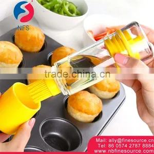Good Quality Kitchen Tool Cooking Oil Plastic Bottle Healthy Silicone Brush Oil Bottle thumbnail-1