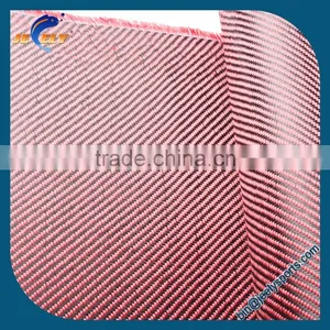 Aramid 1500D Carbon 3K Fiber Hybrid Woven Fabric Aramid Carbon Yarn Twill Weave Cloth 195g/m2 thumbnail-1