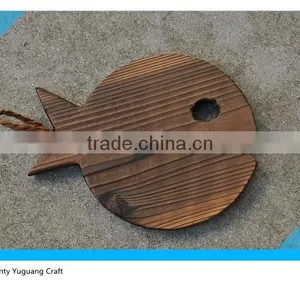 Fish Shaped Japanese Vintage Wooden Food Tray for Hotel thumbnail-1