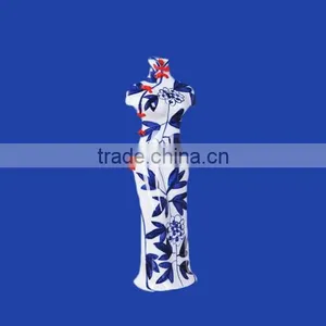Home Decoration Custom Vintage Sexy Cheongsam Ceramic Vase thumbnail-1