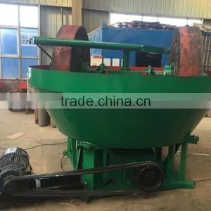 China Wet Pan Mill for Gold Selection , Gold Ore Grinding Wet Pan Mill Price thumbnail-1