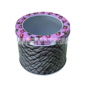 1L Printed Colorful Round Tin Food Grade Wholesale thumbnail-4