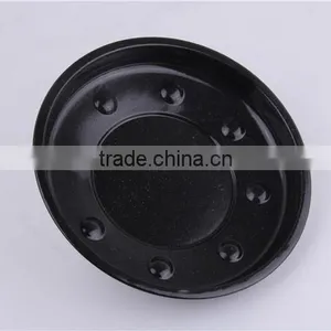 Kitchen Tool Black Round Enamel Shallow Baking Pan With Lid thumbnail-6