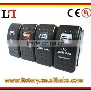 Waterproof On-off-on Rocker Switch Illuminated thumbnail-2