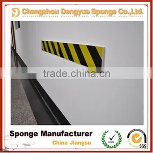 Yellow-black Multiple Incision Panel Elastic Garage Wall Protector Foam Around a Round Column thumbnail-2