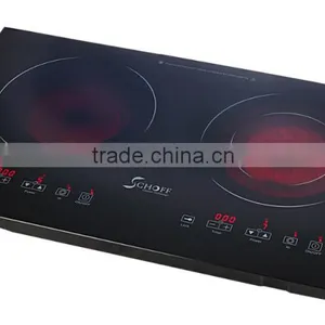 Electric Infrared Ceramic Hobs With 2 Burners thumbnail-1