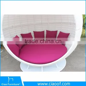 Luxury Rattan Apple Bed Wicker Furniture Sun Lounger thumbnail-5