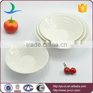 Wholesale Custom White Ceramic Noodle Bowl thumbnail-1