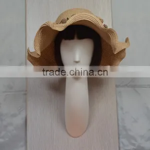 Matt White Wall Mounted Female Mannequin Head for Hat and Wig Shore Display thumbnail-4