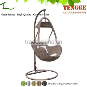 YH-7066 Hot Sale 1 Person Rattan Swing Chair Hanging Basket Chair thumbnail-1