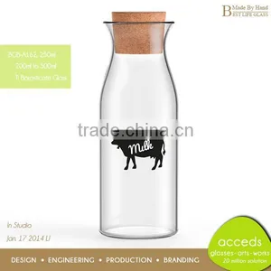 Custom Heat Resistant Clear 250ml Milk Bottle thumbnail-1