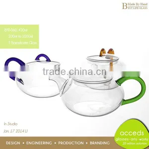 Lead-Free Ti-Borosilicate Glass High Quality Hand Blown Tea Pots For Life thumbnail-5