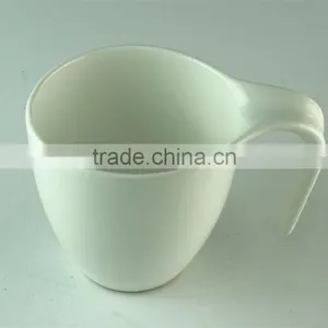 Stocked 400ml Fctory Round Handle Sublimation Ceramic Coffee White Mug/cup Standard for Daily Use thumbnail-2