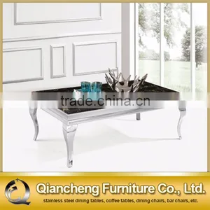 Marble Top Stainless Steel Dining Sets for Dining Rooom Furniture thumbnail-5