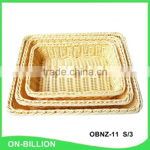 Bulk Heated Food Grade PP Rattan Basket Wholesale thumbnail-2