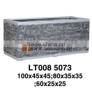 Vietnam Producer Antique Outdoor Rectangle Decorative Classic Planter thumbnail-1