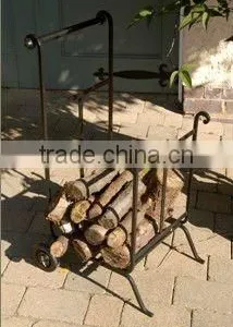 Wrought Iron Log Trolley thumbnail-1