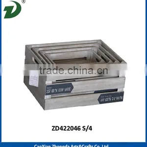 Wooden Crate Storage Box thumbnail-5