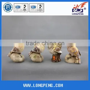 White Polyresin Bird Garden Decoration thumbnail-1