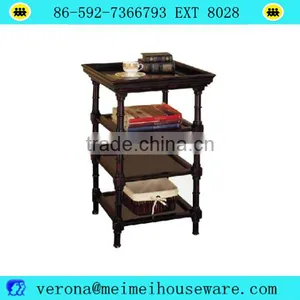 4 Tier Wooden Cherry Shelf Coffee Table thumbnail-1
