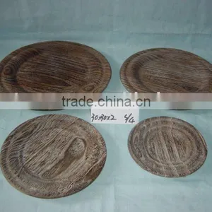 Wooden Carving and Dinner Plate thumbnail-1