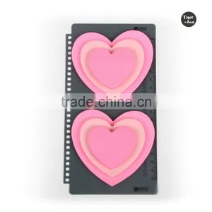 Heart Block Loose-leaf Sticky Notepad, Memo Notepad With Heart Sticky thumbnail-1