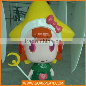 Outdoor Decorations Life Size Fiberglass Cartoon Character Statue thumbnail-3