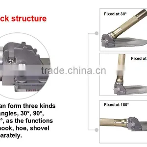 Self-defence Tools Survival Kits Outdoor Tools Shovel Multifunction Foldable Spade&Shovel Model#DJSV-IS Flint Knife Slicer Chop thumbnail-5