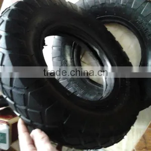 16inch Block Pattern Wheelbarrow Tyre 4.80/4.00-8 thumbnail-1